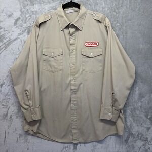 Vintage 1970s–80s Unifog Conoco Gas Station Work Shirt – Union Made USA